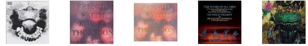 Music album covers, fred frith and moire